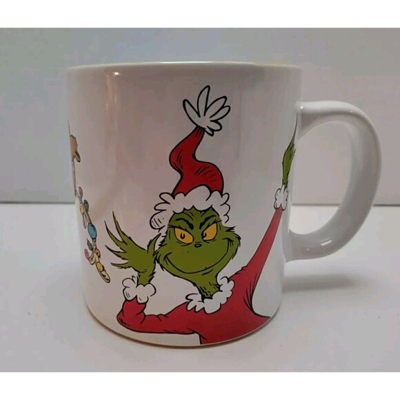 2024 BioWorld Dr Seuss Grinch And Cindy Lou Who 16 Ounce Ceramic Coffee Mug Cup - Picture 1 of 6